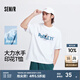 森馬（Semir）大力水手聯(lián)名短袖T恤男冰氧吧面料涼感抑菌夏情侶裝寬松印花上衣 A款【大力水手IP】-漂白10007 M