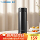 象?。╖O JIRUSHI）進(jìn)口大容量保溫杯保冷男女士?jī)和讳P鋼水杯子便攜茶杯黑色ASE50