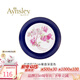 AYNSLEY英國安斯麗色釉紅玫瑰系列骨瓷餐盤下午茶甜品盤陶瓷高顏值伴手禮 20cm餐盤-深藍色 紅玫瑰系列