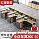 匯鑫亞美屏風(fēng)工位職員桌隔斷卡位電腦桌辦公家具財(cái)務(wù)辦公桌椅組合16