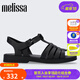 Melissa梅麗莎女時(shí)尚休閑外穿平底露趾羅馬涼鞋35787 黑色 39