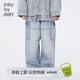 jnby by JNBY江南布衣童裝休閑牛仔褲工裝褲純棉長褲秋男女童兒童1O8E10770 992/牛仔蘭 160cm