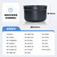 美的電壓力鍋內膽不粘鍋電壓力鍋內鍋原廠(chǎng)配件5升內鍋MY-CS5025/MY-YL50MM150/MY-50RZC01/MY-50M5-206 美的電壓力鍋內膽YL50Q3-451【送飯勺】