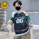 G.DUCK HELLO男童春秋衛(wèi)衣新款帥氣潮上衣 灰色春秋款 120 cm