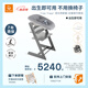 STOKKE六件套成長(zhǎng)椅Tripp Trapp 兒童餐椅寶寶吃飯坐椅 風(fēng)暴灰