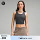 lululemon丨Logo Charm 女士前胸系帶設(shè)計(jì)羅紋背心 LW1EUBS 石墨灰 S /6
