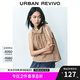 UR七夕2025夏季新款女裝復古波嬉風超寬松格紋罩衫襯衫UYY250030 紅色格子 (偏寬松) S (XS-S)