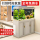 森森（SUNSUN）新款智能魚缸底柜客廳超白玻璃大型底過濾免換水生態(tài)水族箱 隔斷屏風(fēng)1.2米42寬 （三色可選）豪華水槽