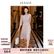 JESSIE【花期之約】2025年春夏新款優(yōu)雅碎花連衣裙收腰顯瘦七分袖 粉色1 L