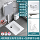 恒潔HEGII家用蹲便器陶瓷蹲坑明裝水箱套裝衛(wèi)生間便池大管道 18cm高/A款含水箱(無彎后排水)