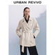 UR2025秋季新款女裝氣質(zhì)復古翻領(lǐng)腰帶風(fēng)衣UWM150056