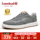 楓葉（leaveland）男鞋夏季新品英倫風時尚透氣休閑板鞋男戶外防滑軟底休閑皮鞋子男 灰色（皮鞋碼） 40