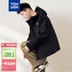 唐獅（TonLion）2024男寬松連帽夾克外套 黑色 XXL