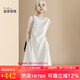 迪菲麗格高級(jí)感氣質(zhì)無(wú)袖連衣裙早春季2024新款女顯瘦打底背心裙子 圖片色 L