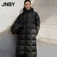 江南布衣（JNBY）【95白鴨絨】秋冬超長(cháng)款羽絨服A型帽領(lǐng)日常寬松方塊設計5OAC15170