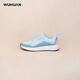 五環(huán)男女鞋足弓支撐暴走鞋扁平足外翻XO型腿跑步健步直腿休閑運動(dòng)鞋 水云藍 37 (235mm)