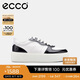 愛步（ECCO）25年夏季新款休閑板鞋女 街頭舞臺(tái)219613 黑色/白色/灰白色36