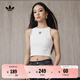 adidas簡約百搭修身舒適運(yùn)動背心女裝夏季阿迪達(dá)斯官方三葉草 白色   L