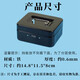 星舵密碼箱小型帶鎖收納盒保險箱可上鎖儲物箱錢(qián)箱手提迷你收納鐵盒子 黑色密碼款 14.5*11*8cm 6寸