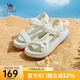 駱駝（CAMEL）女鞋夏季新款百搭厚底運(yùn)動(dòng)涼鞋女增高休閑耐磨時(shí)尚沙灘鞋 L23M162099米色 36