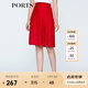 PORTS寶姿  新品商場(chǎng)同款女裝優(yōu)雅勾花蕾絲半身裙半截裙LN8S053HFD045 火焰紅 XS (2)