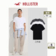 HOLLISTER25夏新款3件裝經(jīng)典小海鷗棉質(zhì)正肩T恤男女裝KI324-5118 黑白灰 S (175/92A)