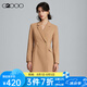 G2000【多面彈性】G2000女裝商場(chǎng)新款彈性柔軟西裝型連衣裙 卡其色 S /34