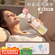 私家良品玻璃水杯女吸管杯成人孕婦產(chǎn)婦專用躺著喝水耐熱學(xué)生兒童刻度杯子 （帶吸管+刻度）粉色 500ml