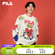 FILA 叕運蛇|斐樂情侶款男女編織衫2025春季新年款時尚涂鴉大LOGO毛衣
