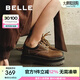 百麗（Belle）周雨彤同款玫瑰琥珀牛津鞋女休閑鞋C1K1DCM4 【周雨彤同款】棕色 37 (235mm)