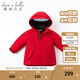 戴維貝拉（DAVE＆BELLA）女童羽絨服男童90絨保暖羽絨衣兒童冬裝幼兒新年寶寶冬季外出服 中國紅DB16448 110 cm（建議身高100-110cm）