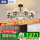 惠普輕奢led客廳大燈水晶吊燈全光譜護(hù)眼中山燈具現(xiàn)代北歐吊燈包安裝