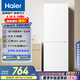 海爾（Haier）179升兩門雙開門小戶型宿舍租房家用電冰箱小型不占地可冷藏冷凍BCD-179LHC2E0WV家電國家補(bǔ)貼15%