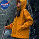 NASA MARVEL夾克男士春秋季戶(hù)外連帽登山服休閑運動(dòng)寬松外套 向日葵 L