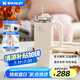 STANLEY巨無霸吸管杯水杯杯子大容量不銹鋼保溫杯辦公車載887ML-米白色