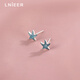 LnieerS999足銀藍色海星耳釘女養(yǎng)耳洞迷你夏天ins風2025年新款爆款耳飾 藍色海星耳釘【999足銀】