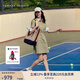 TOMMY HILFIGER【復古工裝風(fēng)】25夏季女裝斜紋收腰顯瘦襯衫裙連衣裙04316 深綠色L9F M
