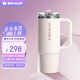 STANLEY巨無霸杯PRO吸管杯水杯保溫杯不銹鋼杯子大容量辦公887ML-晶粉色