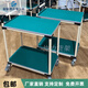 FHJQB定制精益管工具車(chē)移動(dòng)手推車(chē)車(chē)間多層物料架子工作臺 1000mm*600mm*750mm*2層