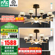 雷士（NVC） 吊燈美式簡(jiǎn)約輕奢客廳LED燈具臥室餐廳大氣燈臂發(fā)光燈具 【一室一廳】麗影10頭+6頭吊燈