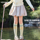 OVE女童裙子夏季速干兒童花苞裙運(yùn)動(dòng)褲裙2025新款夏裝冰絲大童半身裙 6072淺卡其色 150 cm
