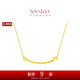 周大福 SOINLOVE極簡(jiǎn)微笑折紙愛心項(xiàng)鏈18K金項(xiàng)鏈 VE176 45cm