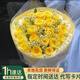 鮮花速遞黃玫瑰香檳道歉花束送女友生日禮物全國同城實(shí)體花店配送 【玫瑰人生】19朵黃玫瑰