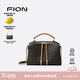菲安妮（FION）包包女復(fù)古經(jīng)典單肩印花雙拉鏈枕頭包斜挎波士頓包七夕情人節(jié)禮物
