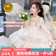 G.DUCKKIDS小黃鴨洛麗塔公主裙兒童連衣裙女童春秋季生日禮服裙網(wǎng)紗蓬蓬裙女 淺粉色+裙撐 120 尺碼5~6歲【110-120cm】cm