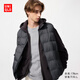 優(yōu)衣庫莫雷加德同款男女裝PUFFTECH空氣棉服背心便攜式馬甲483632 08 深灰色 L /175/100A