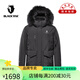 BLACKYAK布來亞克男士戶外冬季GORE戈爾羽絨服帽子可拆卸羽絨服外套WNM367 黑色 XL （180）