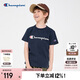 Champion【涼感科技】冠軍男女童短袖T恤2025夏季新款大小童親子裝上衣