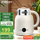 格來(lái)德（Grelide）燒水壺多段保溫調(diào)溫電熱水壺1.5L無(wú)縫內(nèi)膽恒溫壺304不銹鋼電水壺開(kāi)水壺煮水壺D2315E-象牙白