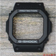 原裝卡西歐G-SHOCK手表配件樹(shù)脂表殼表帶DW-5600/GB-5600/GW-B5600 啞光黑色灰白字表殼(DW-5600E表殼) 5600cm